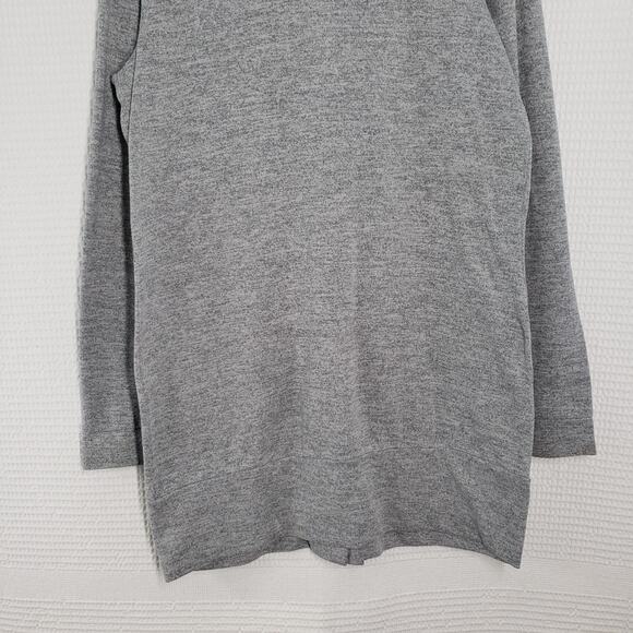 Wet Seal Long Cardigan Womens XL Gray Long Sleeve Preppy V-Neck Office Bohemian - Picture 7 of 16